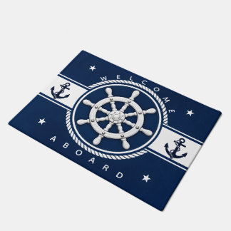 Scheepsroer Anker in Scheepsmarineblauw Deurmat