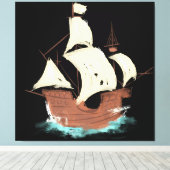 scheepsschilderij canvas afdruk (Insitu (Houten vloer))
