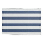Scheepsstreep Weave Monogram Navy Wit ID1248 Kussensloop (Achterkant)
