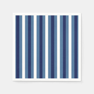 Scheepsstrepen Navy Smokey Blauwe Crisp Witte Servet