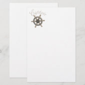 Scheepsstuurwiel Briefpapier (Voorkant / Achterkant)