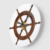 Scheepsstuurwielklok Grote Klok (Hoek)