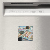 Scheepsverkoop Magnet (Pike Place Seattle) Magneet (Insitu (Vaatwasser))