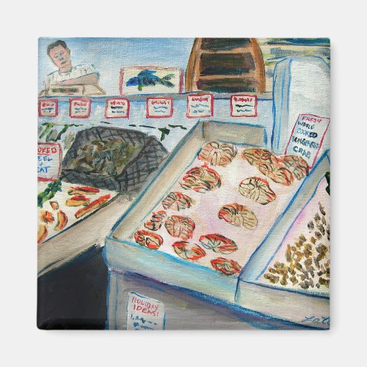 Scheepsverkoop Magnet (Pike Place Seattle) Magneet (Voorkant)