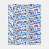 Scheepsvlag 5 Gezegden voor de slacht Fleece Deken (Voorkant)