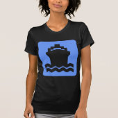 Scheepsvorm - Babyblauw T-shirt (Voorkant)