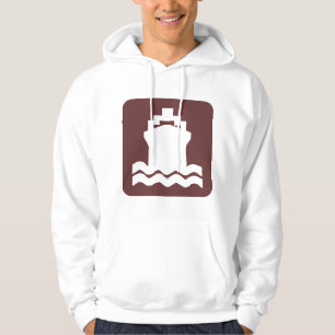 Scheepsvorm - donkerbruin hoodie