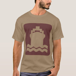 Scheepsvorm - Donkerbruin T-shirt