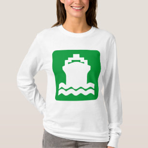 Scheepsvorm - groen t-shirt