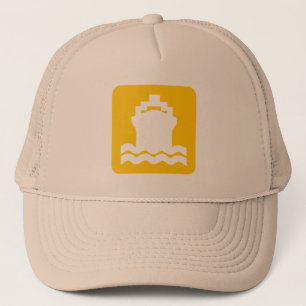 Scheepsvorm - oranje trucker pet