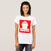 Scheepsvorm - rood t-shirt (Voorkant volledig)