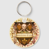 Scheepswerf met skeletbemanning sleutelhanger (Voorkant)