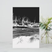 Scheepswerf - negatief briefpapier (Staand voorkant)
