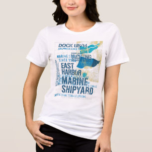 Scheepswerf - Oostkust Nautische Yach Tri-Blend Shirt