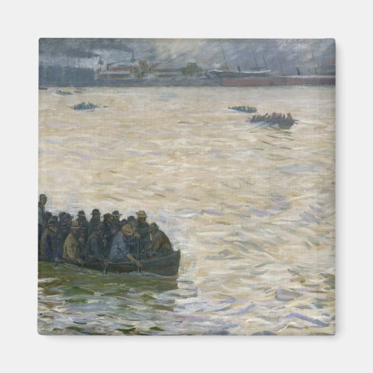 Scheepswerven die naar huis terugkeren op de Elbe Magneet (Voorkant)