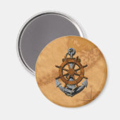 Scheepswiel en ankerplaats magneet (Voorkant / Achterkant)