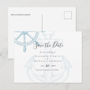Scheepswiel Trouwdag Briefkaart