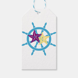 Scheepswiel & Zeester Cadeaulabel