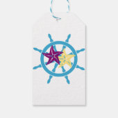 Scheepswiel & Zeester Cadeaulabel (Achterkant)