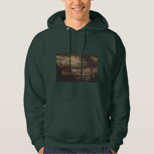 Scheepswrak aan de Noorse kust van Johan Dahl Hoodie