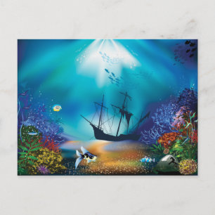 Scheepswrak Briefkaart