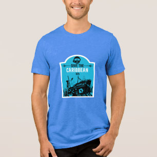 Scheepswrak Diving Caribbean Tri-Blend Shirt