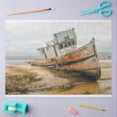 Scheepswrak Ocean 20x30 ontkoppeling Tissuepapier