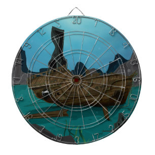 Scheepswrak onder water dartbord