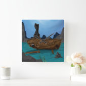 Scheepswrak onderwater vierkante klok (Huis)