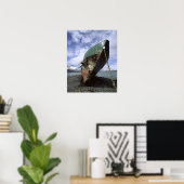 Scheepswrak op de kust poster (Thuiskantoor)