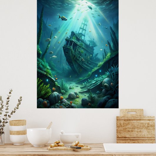 Scheepswrak Poster (Keuken)