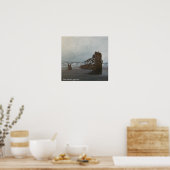 Scheepswrakken van Peter Iredale Poster (Keuken)