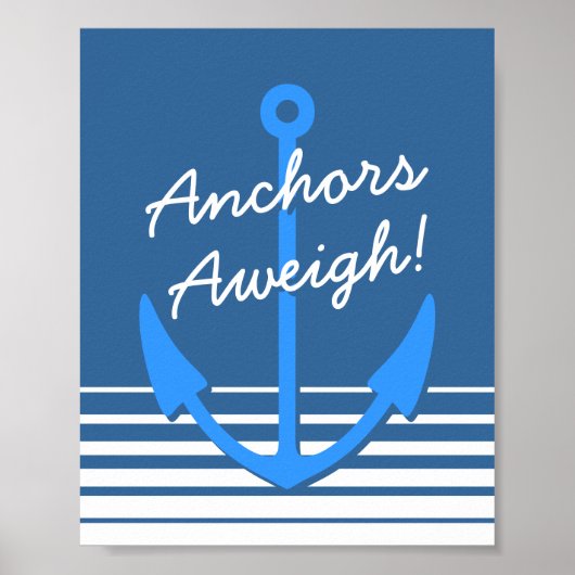 Scheepvaart decor | Anker lichten poster (Voorkant)