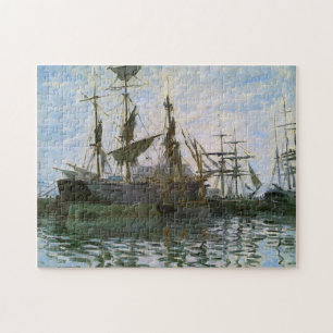 Scheepvaart in Harbour Monet Fine Art Legpuzzel