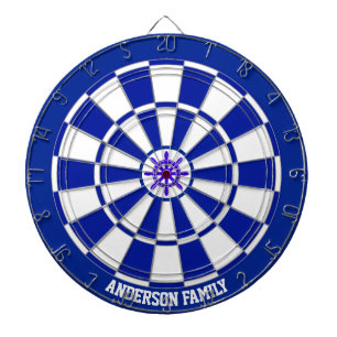 Scheepvaart Navy Blauwe & Witte Tweekleurige Dartb Dartbord