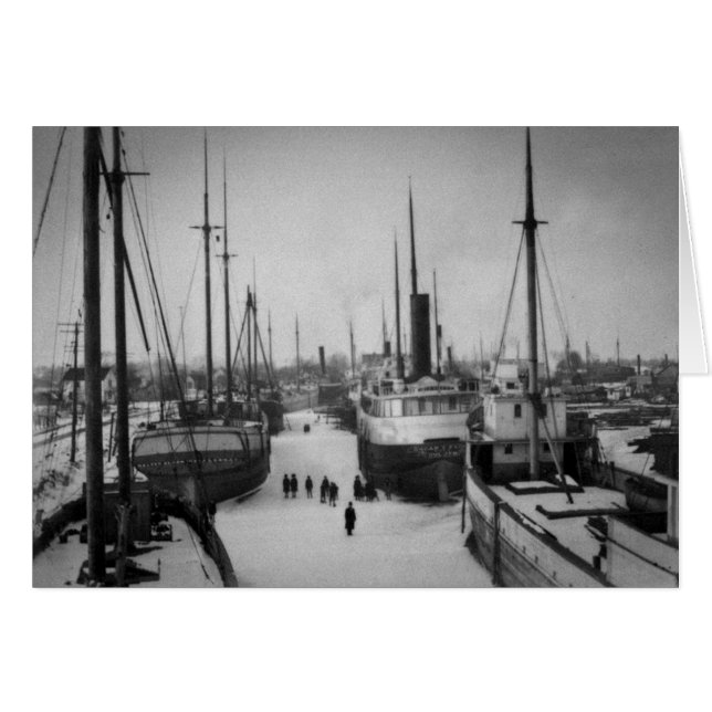 Scheepvaart op de Belle Marine City Michigan (Voorkant Horizontaal)