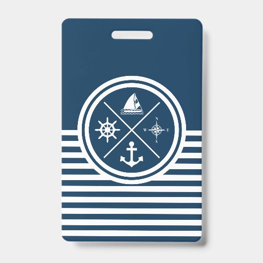 Scheepvaart thema design badge (Voorzijde)
