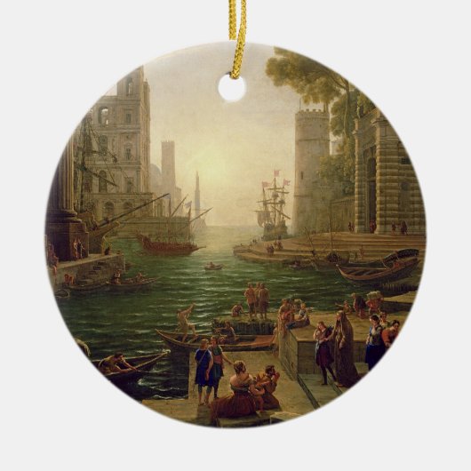 Scheepvaart van St. Paula Romana in Ostia, 1637-39 Keramisch Ornament (Voorkant)