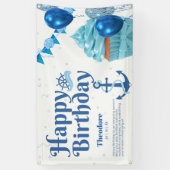 Scheepvaart verjaardagsfeest banner (Verticaal)
