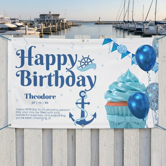 Scheepvaart verjaardagsfeest banner