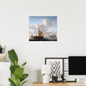 Scheepvaart vóór de kust poster (Thuiskantoor)