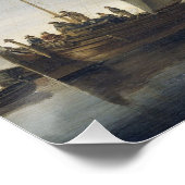 Scheepvaart vóór de kust, Willem van de Velde (II) Perfect Poster (Hoek)