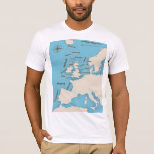 Scheepvaartbericht voor de Britse Eilanden in kleu T-shirt
