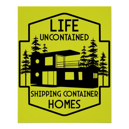 Scheepvaartcontainerarchitectuur Perfect Poster (Voorkant)