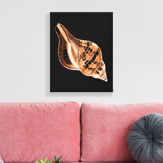 Scheepvaartkustwateren waterverf canvas afdruk (Insitu (Woonkamer))