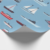  scheepvaartpatroon cadeaupapier (Hoek)