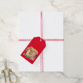 Scheer Ice Santa Claus van Hawaï Cadeaulabel (Met Touw)