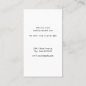 Scheerapparaat voor snorbaard Kappersscheermes Kap Visitekaartje (Achterkant)