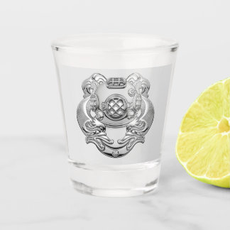 Scheerbaar 1e klasse duikglas shot glas
