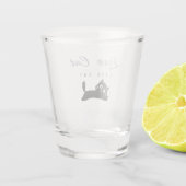 Scheerglas Shot Glas (Achterkant)